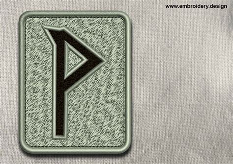 Design embroidery Rune Wunjo transparent background by www.embroidery ...