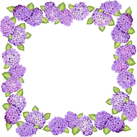 Purple Flower Border Images - ClipArt Best