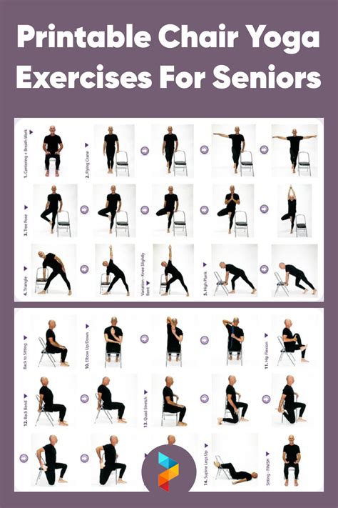 28 Day Chair Yoga Chart