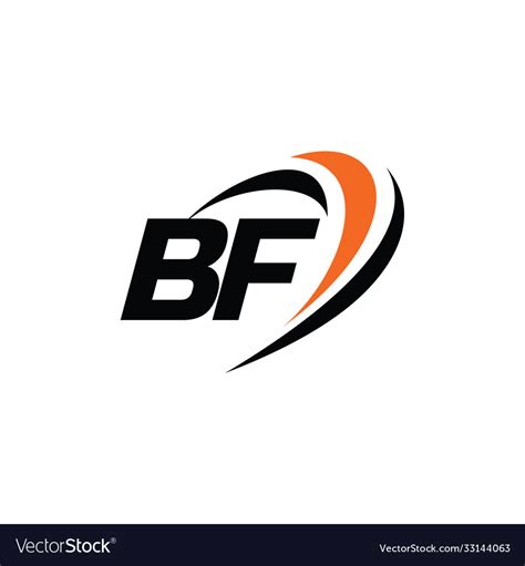 Bf monogram logo Royalty Free Vector Image - VectorStock