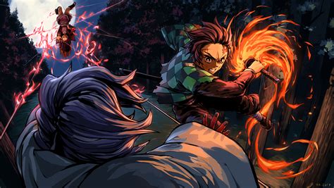 Tanjiro vs rui kimetsu no yaiba by Fliplb on DeviantArt