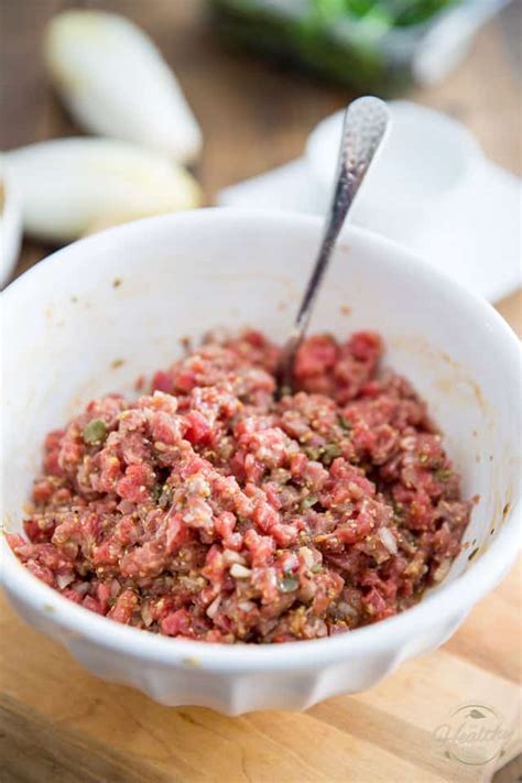 Classic Beef Tartare • The Healthy Foodie