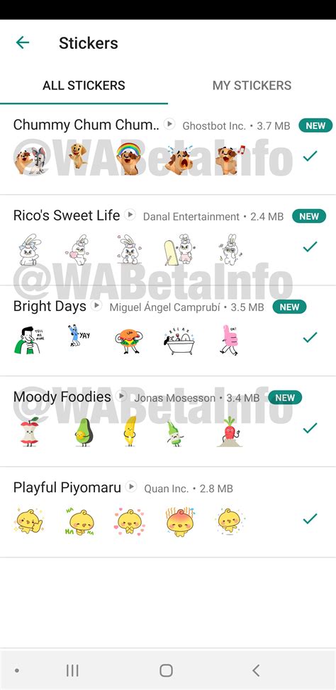 WhatsApp is releasing 4 new animated sticker packs today | WABetaInfo