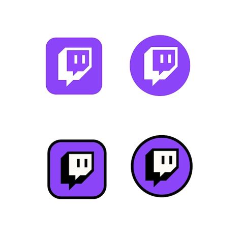 Premium Vector | Social media icons twitch icon