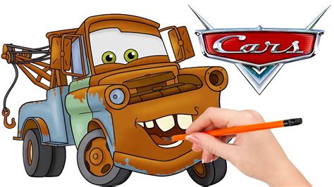 How to draw Tow Mater from Cars - YouTube