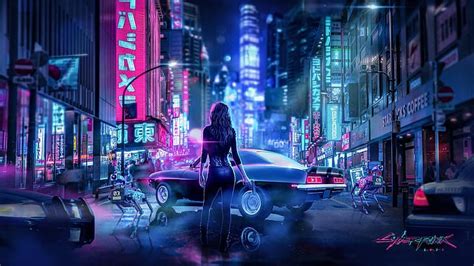 HD wallpaper: cyberpunk, fan art, neon, JivoStudio, Cyberpunk 2077 ...