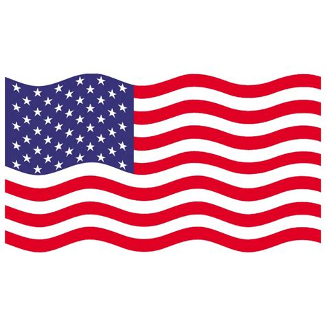 USA wavy flag Royalty Free Stock SVG Vector