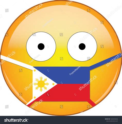 Filipino Emoji Medical Mask Protecting Sars Stock Vector (Royalty Free ...