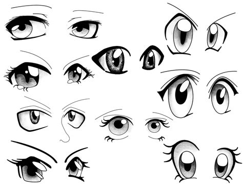 Anime and manga eyes Drawing Reference and Sketches for Artists