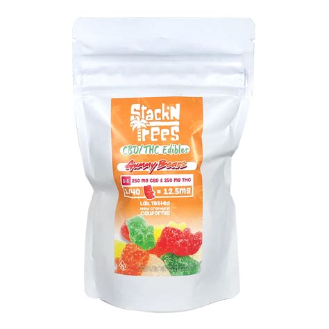 Stack'N Trees CBD/THC Edibles Gummy Bears 500mg