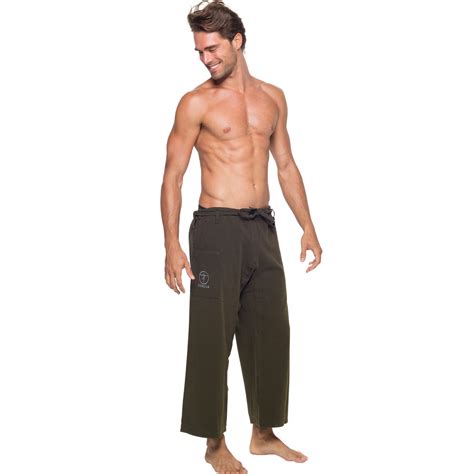 Forest Green men's yoga pants - YOGiiZA.com