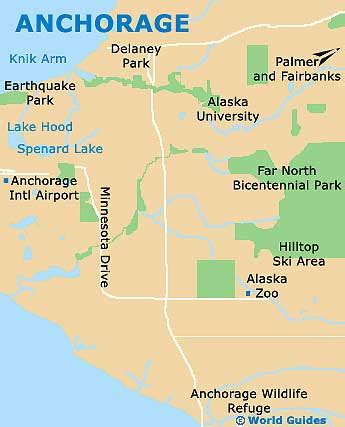 Map of Ted Stevens Anchorage Airport (ANC): Orientation and Maps for ...