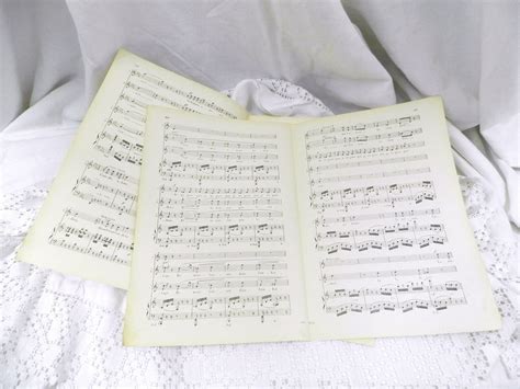 Vintage 4 Pages of Sheet Music Carmen the Opera With Lyrics in - Etsy