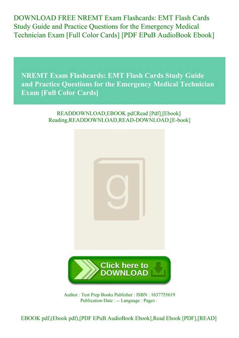 DOWNLOAD FREE NREMT Exam Flashcards EMT Flash Cards Study Guide and ...