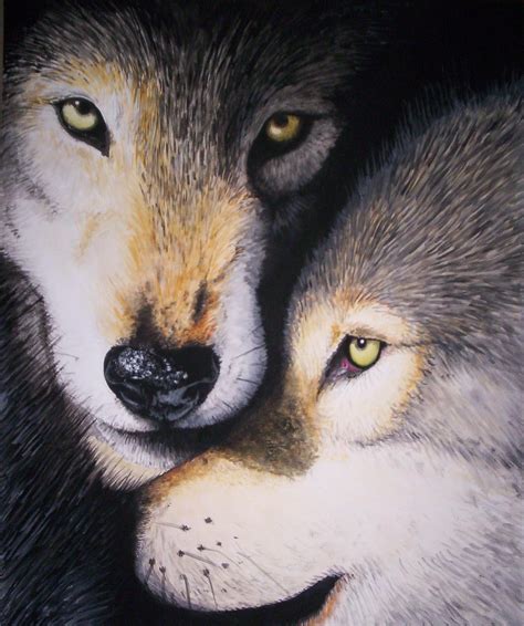 Wolf Painting by ChiroOokami on DeviantArt