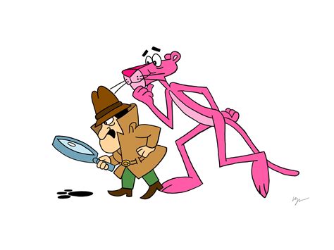 The Pink Panther Cartoon Instant Download Printable Digital Drawing - Etsy