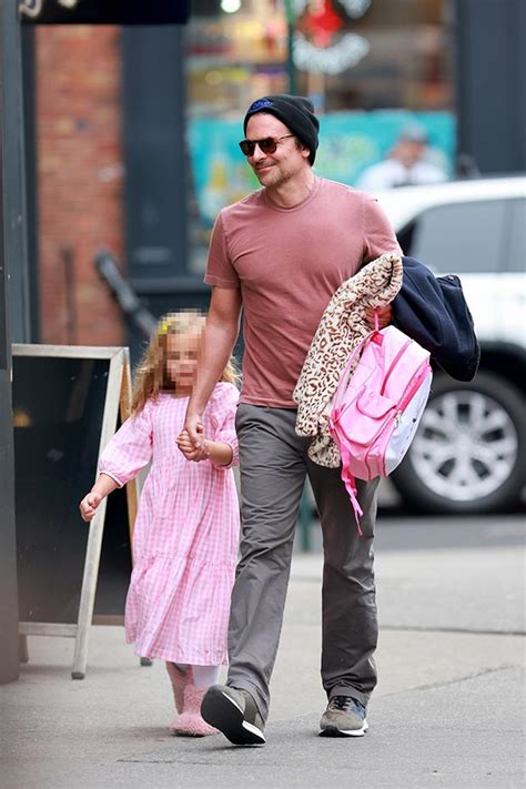 Bradley Cooper’s Daughter Lea Holds His Hand In Pink Dress: Photos ...