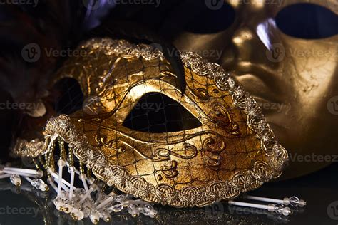 Old gold Venetian masks 1265400 Stock Photo at Vecteezy