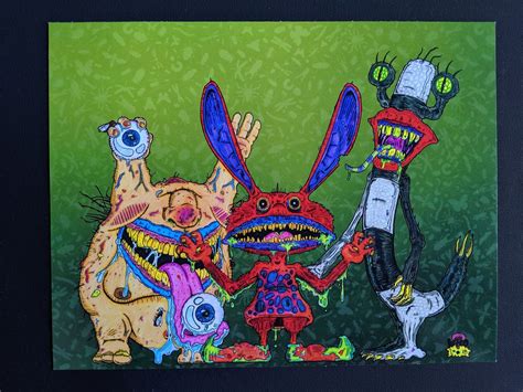 Aaahh Real Monsters: Krumm, Ickis, & Oblina | Who? Art Lab