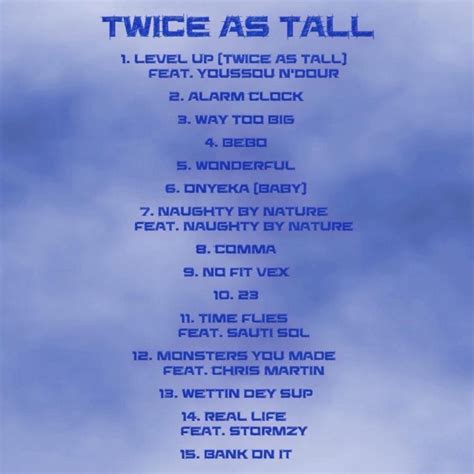 Burna Boy Shares Official Tracklist For New Album 'Twice As Tall' Notjustok