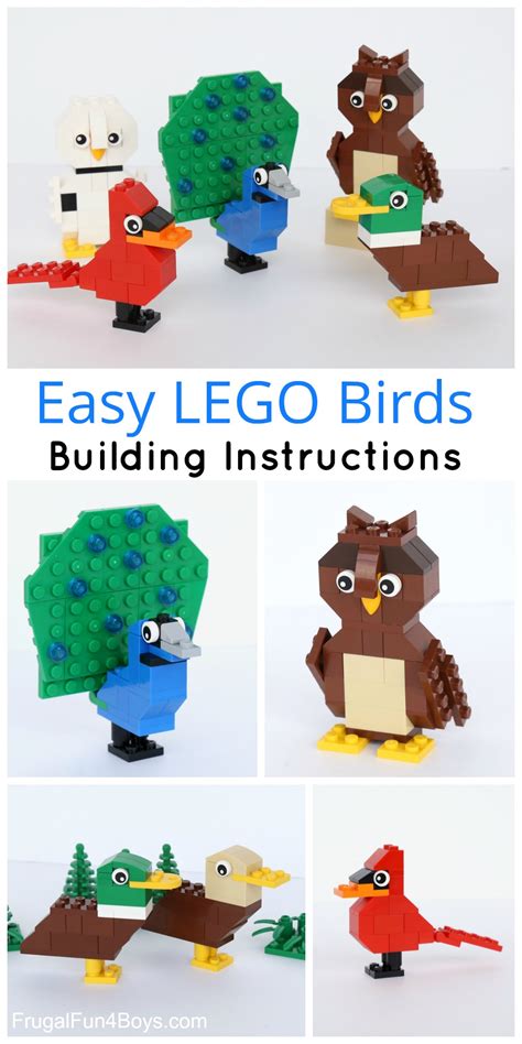 Easy LEGO Birds Building Instructions