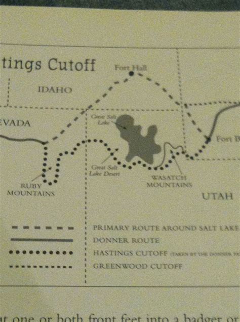 A picture of Hastings Cutoff, the path that the Donner party took ...