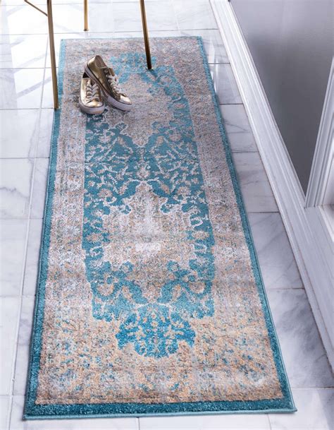 Teal 2' 2 x 6' Delilah Runner Rug | Rugs.com