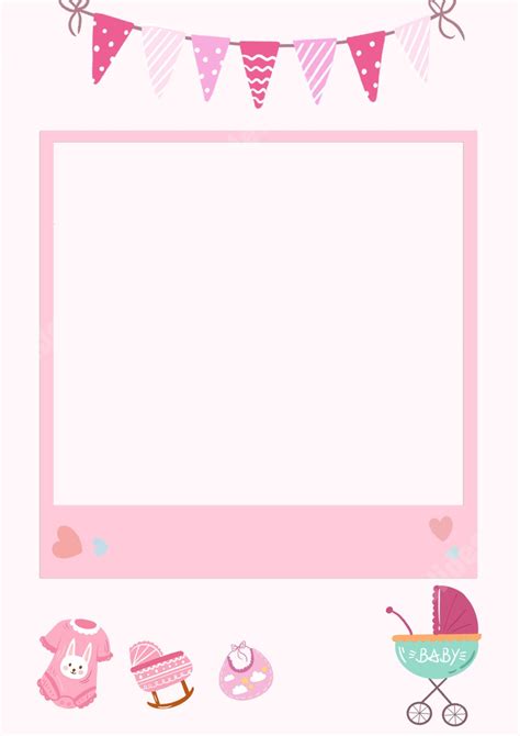 Adorable Border Design For Baby-themed Projects Page Border Background ...