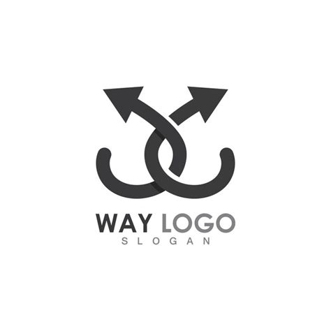 Premium Vector | Way logo design template