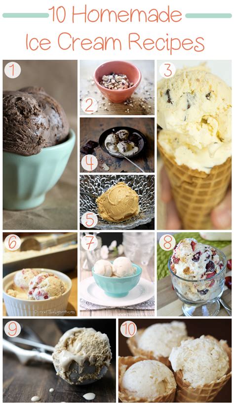 10 Homemade Ice Cream Recipes