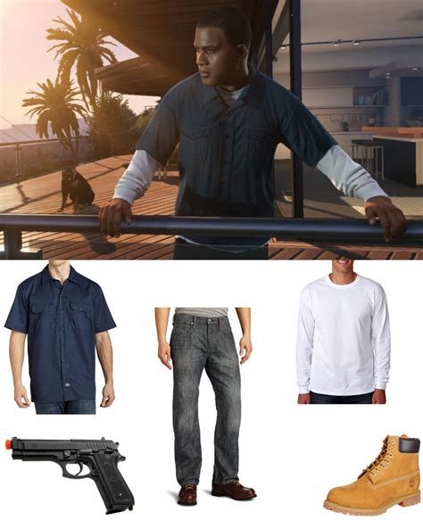 Franklin From GTA5 Costume Carbon Costume DIY Dress-Up, 49% OFF