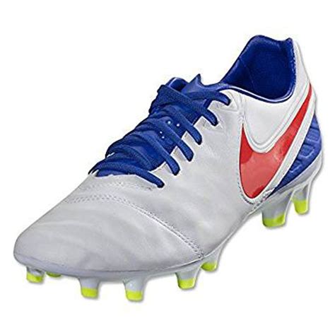 Nike Womens Tiempo Legacy II FG Soccer Cleats White/Crimson (7 ...