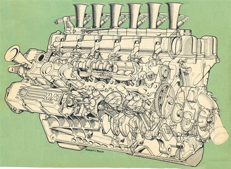 The Amazo Effect: The Cutaway Diagram Files - Matra V12 Engine By ...