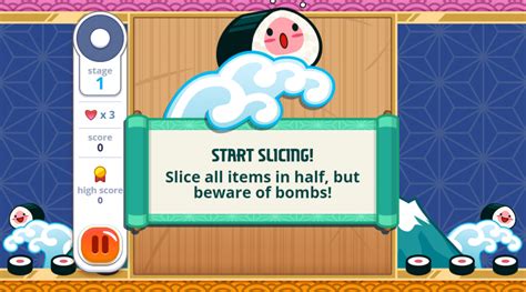 Play game Sushi Slicer - Free online Arcade games