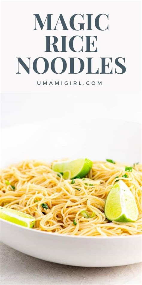 Vegan Rice Noodles Recipe: Quick, Easy, Flexible, Fabulous - Umami Girl