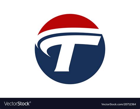 Letter t logo design template Royalty Free Vector Image