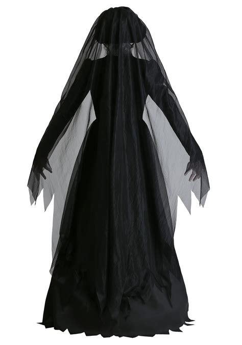 Women's Lady in Black Ghost Costume