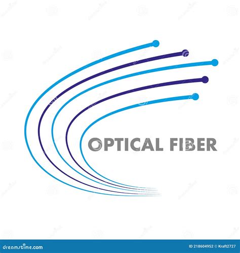 Fiber optic logo stock vector. Illustration of concept - 218604952