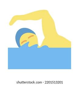 Man Swimming Emoji Icon Isolated Flat Stock Vector (Royalty Free ...