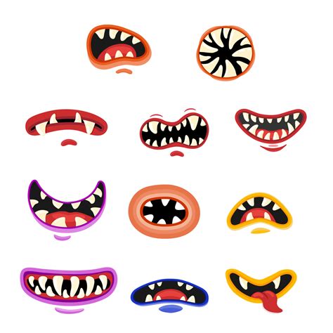 Monster Mouth Vector Art, Icons, and Graphics for Free Download