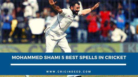 Best 5 Bowling Spells of Mohammed Shami - CricIndeed