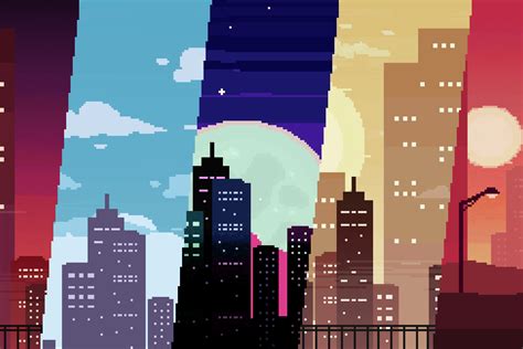 Pixel Art City