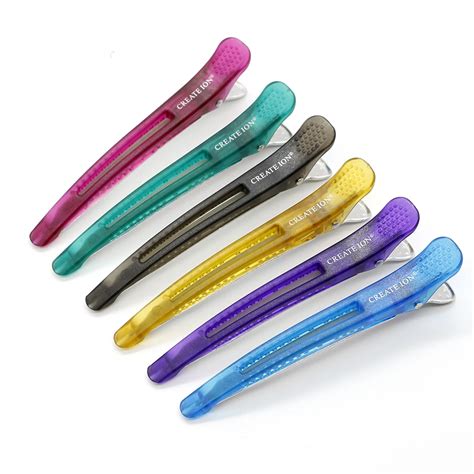 6 Pcs/Lot Professional Salon Hairdressing Hair Clips Barrettes Multi ...