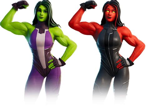 She Hulk vs Red She Hulk : r/FortNiteBR