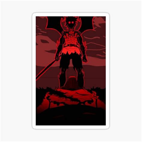 "asta demon form" Sticker for Sale by kingjoestar | Redbubble