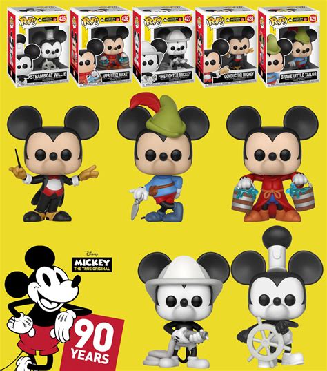 Funko POP! Disney Mickey Mouse 90 Years Bundle (5 POPs) - New, Mint ...