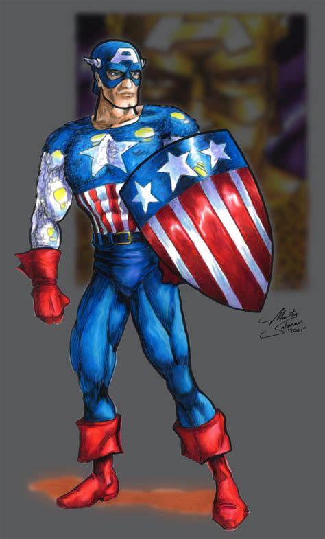 Golden Age Captain America by MartySalsman on DeviantArt