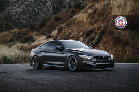 Hellish Looking Matte Black BMW M4 With HRE Performance Wheels