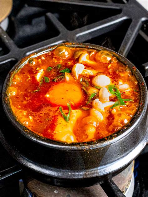 Soondubu Jjigae | Spicy Korean Soft Tofu Soup - Drive Me Hungry