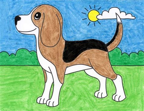 How To Draw A Beagle Dog